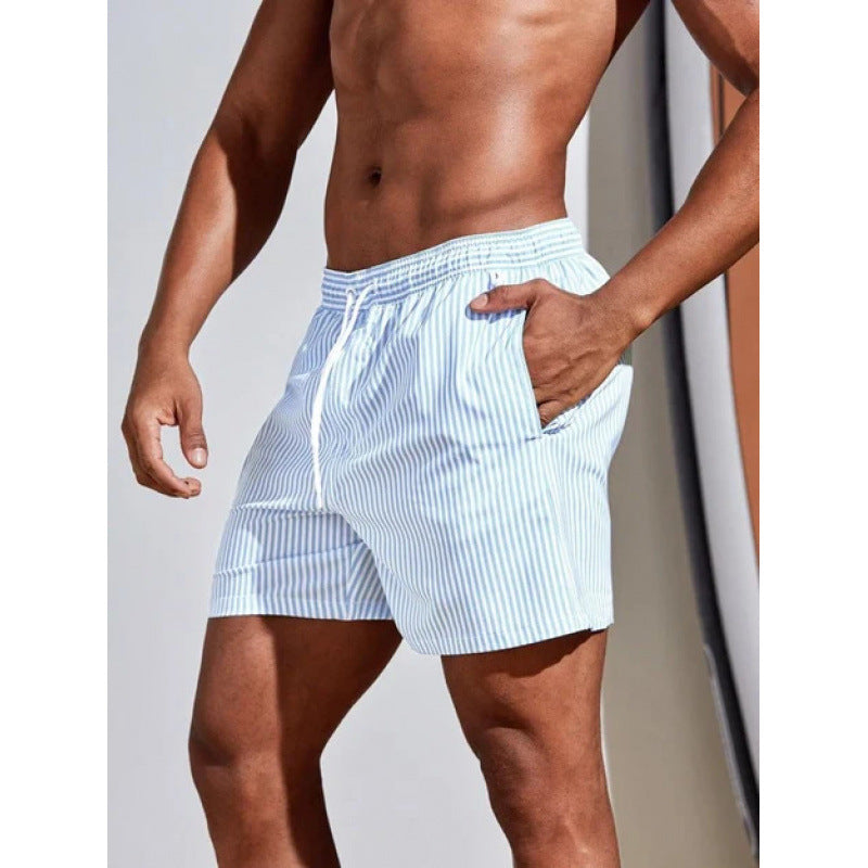 Beach pants men's large size quick dry loose thin men's shorts sports casual flower pants by Hypersku
