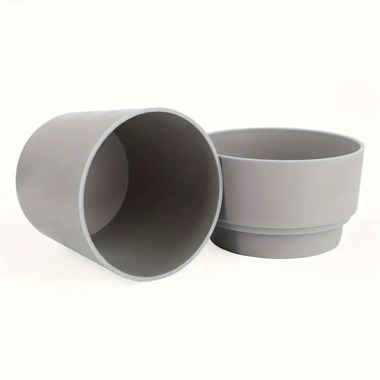 1pc Black Plastic Flower Pot with Secret Compartment & Key Hider - Waterproof, Durable Safe for Cash, Keys & Small Valuables, Non-Waterproof by Anti Spier