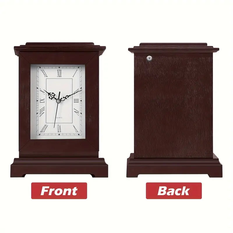 Rubber Wood Material, Glass Mirror Surface. Protect Your Cash, Passport, Jewelry, Documents, Or Keys. Convenient For Storing Valuables. Charming Wooden Structure by Anti Spier