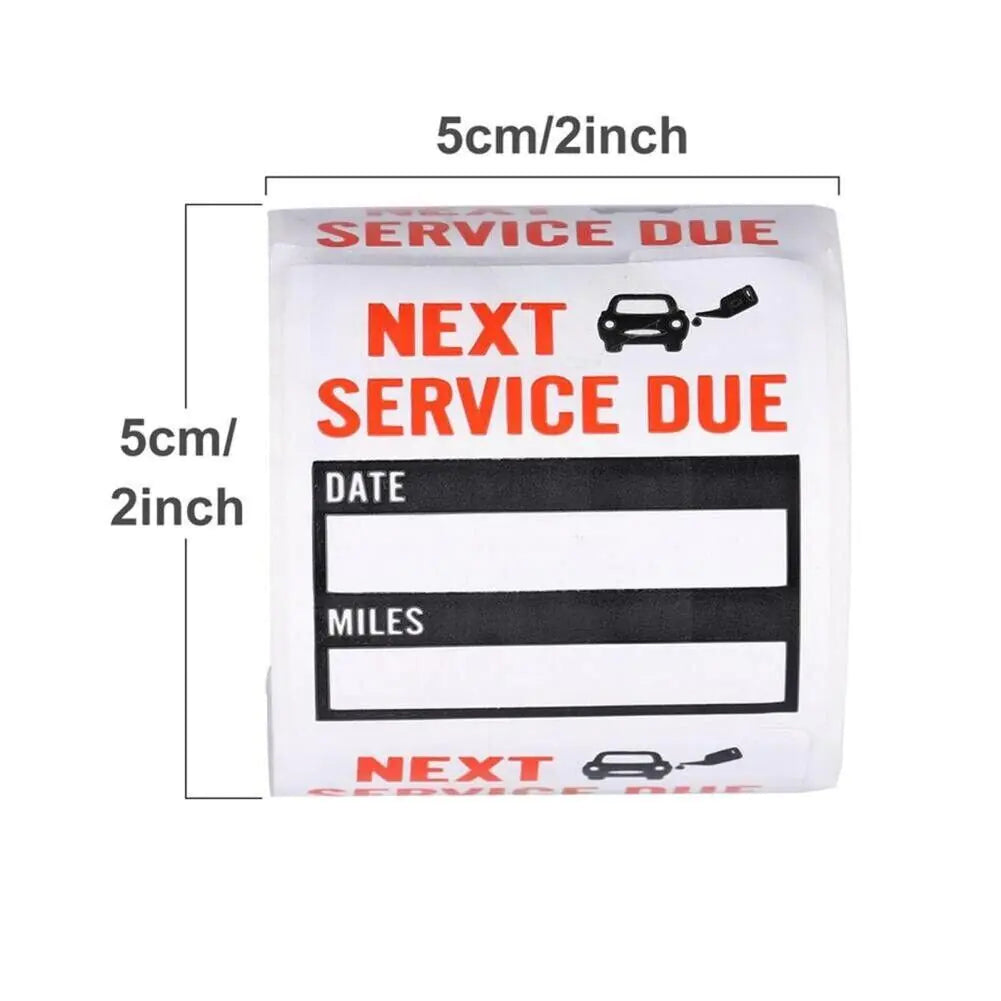300 Oil Change Service Reminder Stickers Clear Window Lite Sticker Pack 2"x2" US by Anti Spier