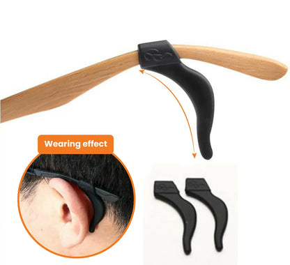 4 Pair Anti Slip Glasses Ear Hooks Tip by Anti Spier