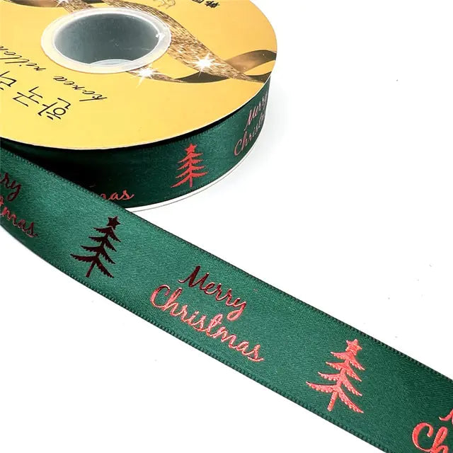 Ribbon Printed Christmas Design Decoration Gift Packing by Anti Spier