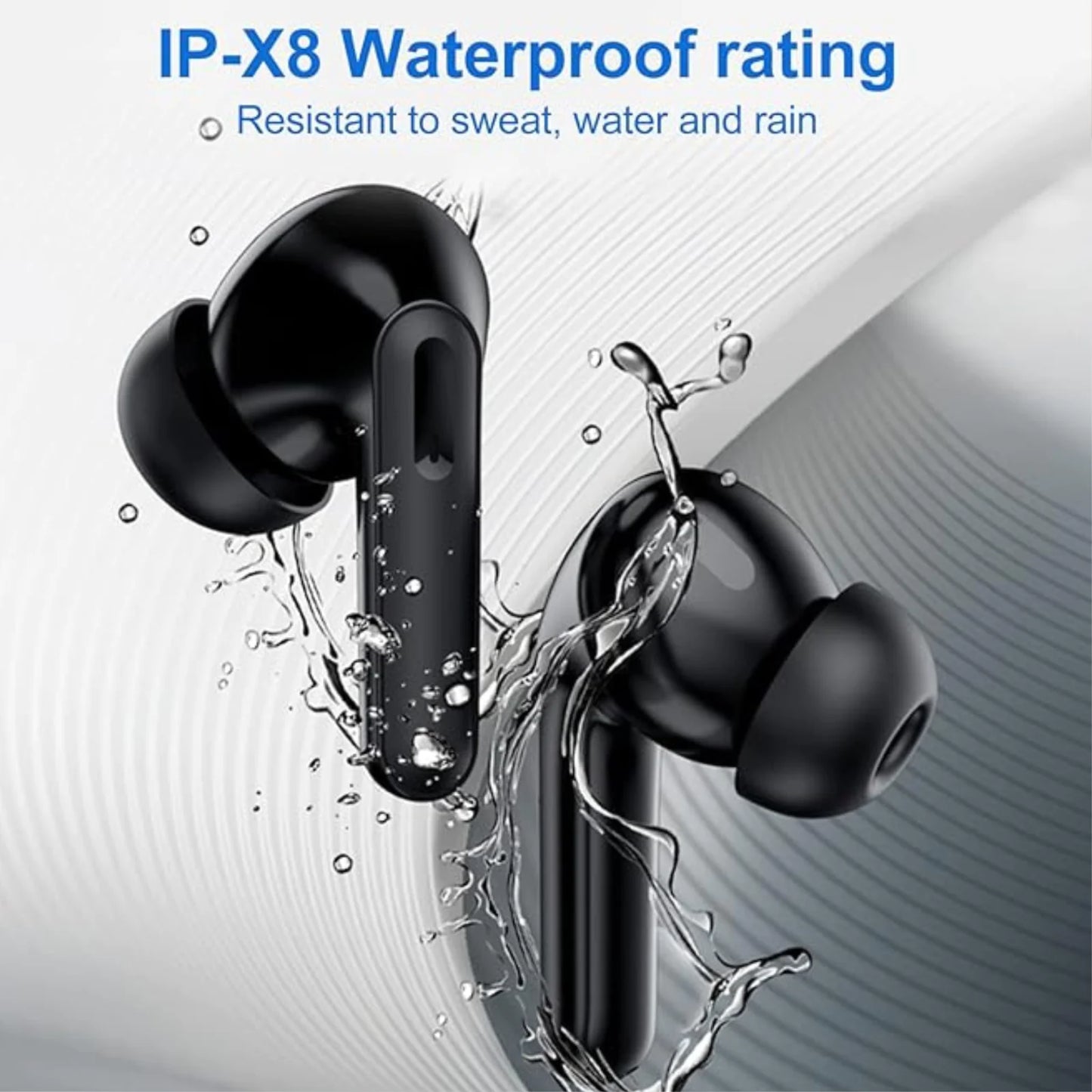 Bluetooth Earbuds Headset 5.3 Wireless Noise Cancelling TWS Trucker Waterproof by Anti Spier