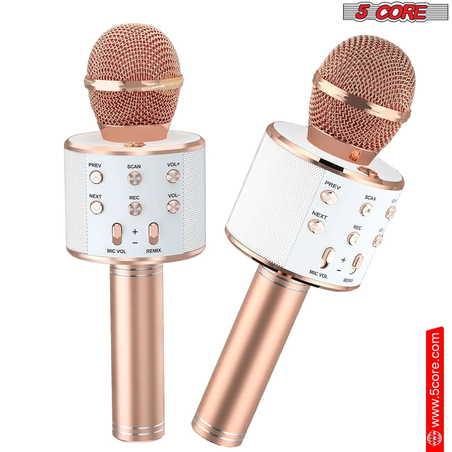 5Core Wireless Karaoke Microphone Bluetooth Mic Portable Handheld Microfonos Inalambricos by Anti Spier