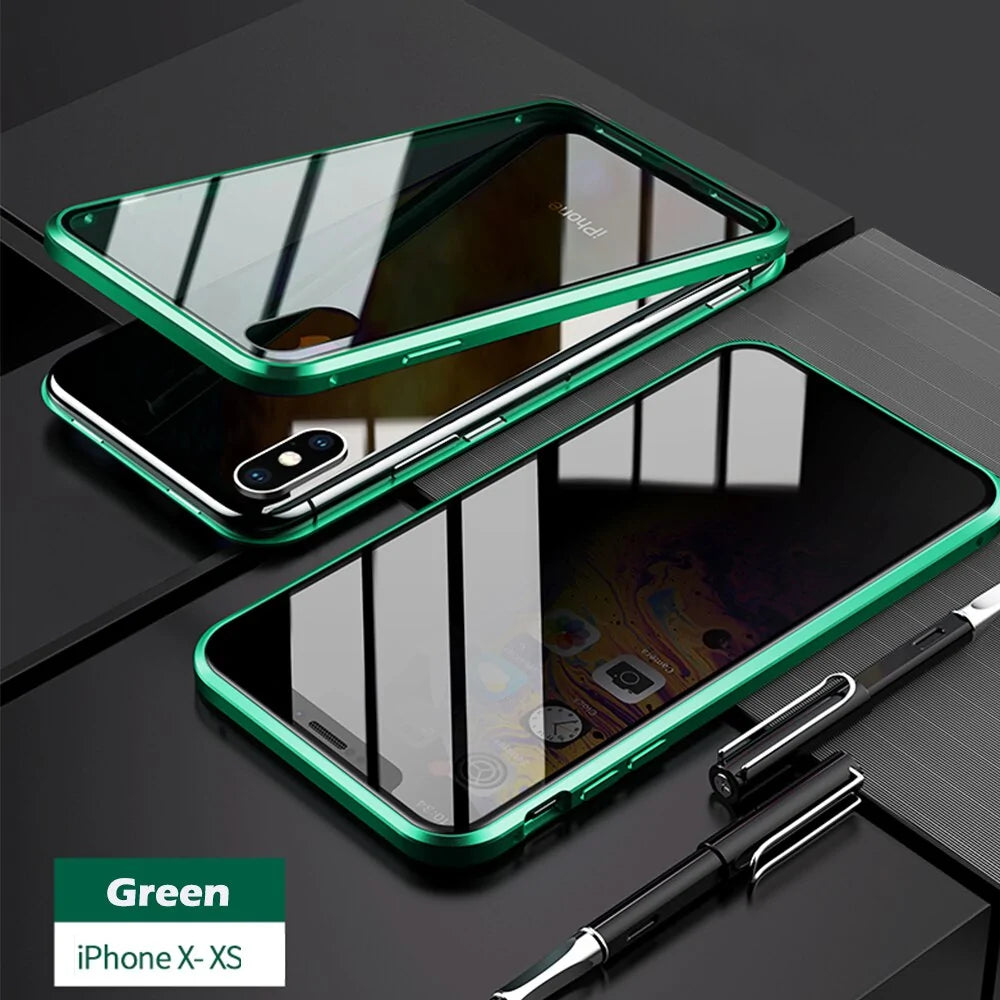 Anti-Peep Magnetic Metal Phone Case For iPhone by Anti Spier