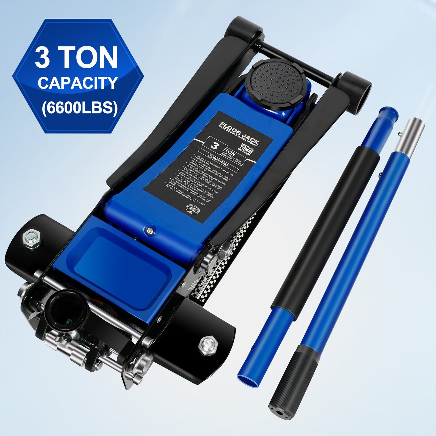 Floor Jack 3 Ton Low Profile Floor Jack Lifting Range 2.95 Inch-18.11 InchUnusable Platform - Weifel-Temu by Anti Spier