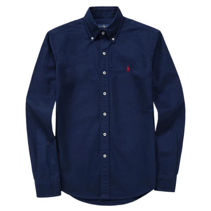 The same style RL Ralph all horse logo embroidered long-sleeved shirt, pure cotton men's POLO shirt with lapels by Hypersku