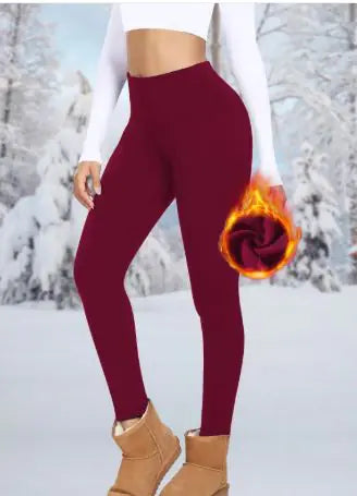 High Waist Warm Yoga Sports Leggings by Anti Spier