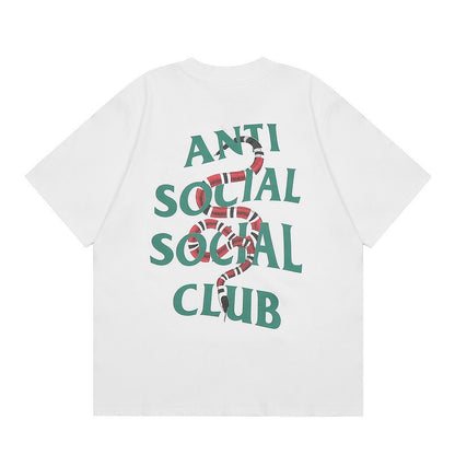 ANTI SOCIAL SOCIAL CLUB High Street Scorpion Snake Tiger alphabet print casual short sleeve T-shirt by Hypersku