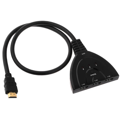 3 Port HDMI Splitter Cable 1080/4K Switch Switcher HUB Adapter for HDTV PS4 Xbox by Anti Spier