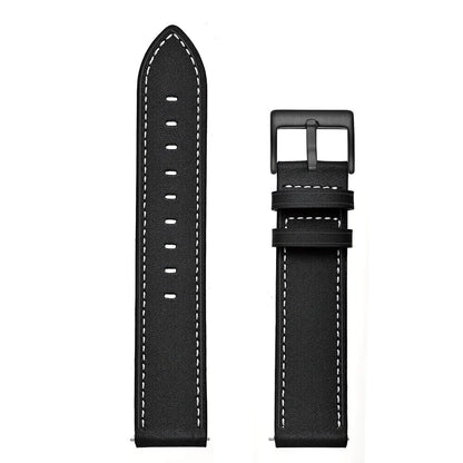 18mm 20mm 22mm Classic Genuine Leather Watch Band Strap Quick Release Wristband by Anti Spier