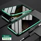 Magnetic Tempered Glass Privacy Metal Case iphone by Anti Spier