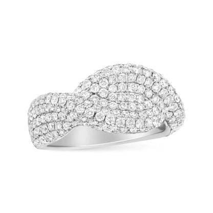 18K White Gold Cluster 2 1/4 Cttw Diamond Fashion Ring (F-G Color, VS1-VS2 Clarity) by Anti Spier