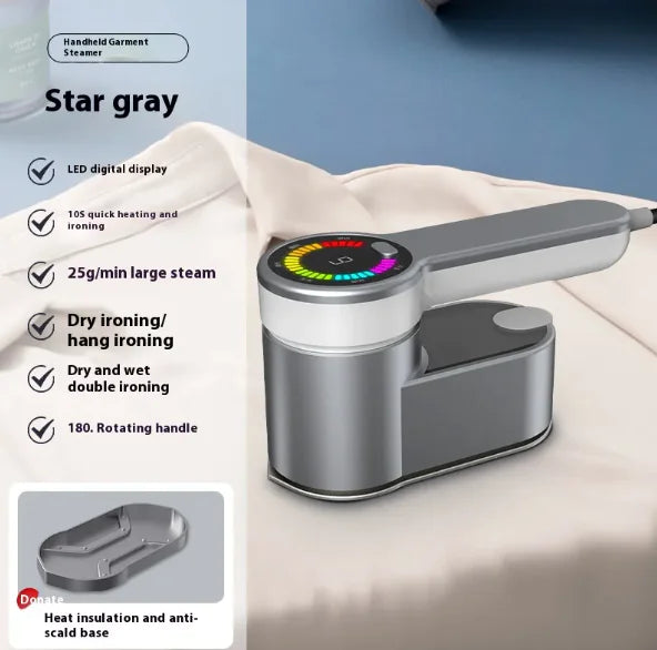 Steam Pressing Machines Rotating Handheld Garment Steamer Wet And Dry Dual-use by Anti Spier