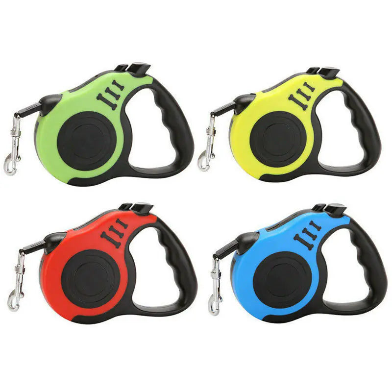 16.5FT Automatic Retractable Dog Leash Pet Collar Automatic Walking Lead Free US by Anti Spier