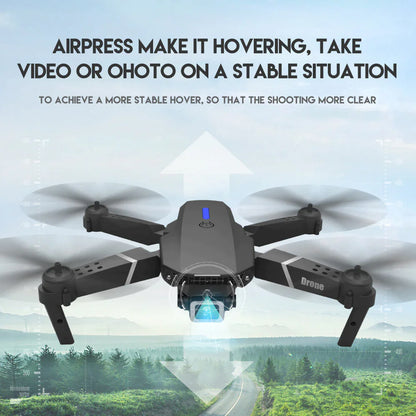 2023 New RC Drone With 4K HD Dual Camera WiFi FPV Foldable Quadcopter +4 Battery by Anti Spier