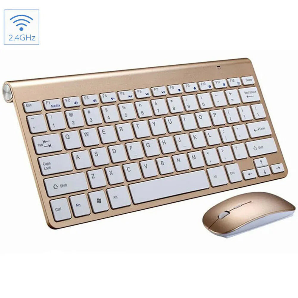 Mini Wireless Keyboard And Mouse Set Waterproof 2.4G For Mac Apple PC Computer by Anti Spier