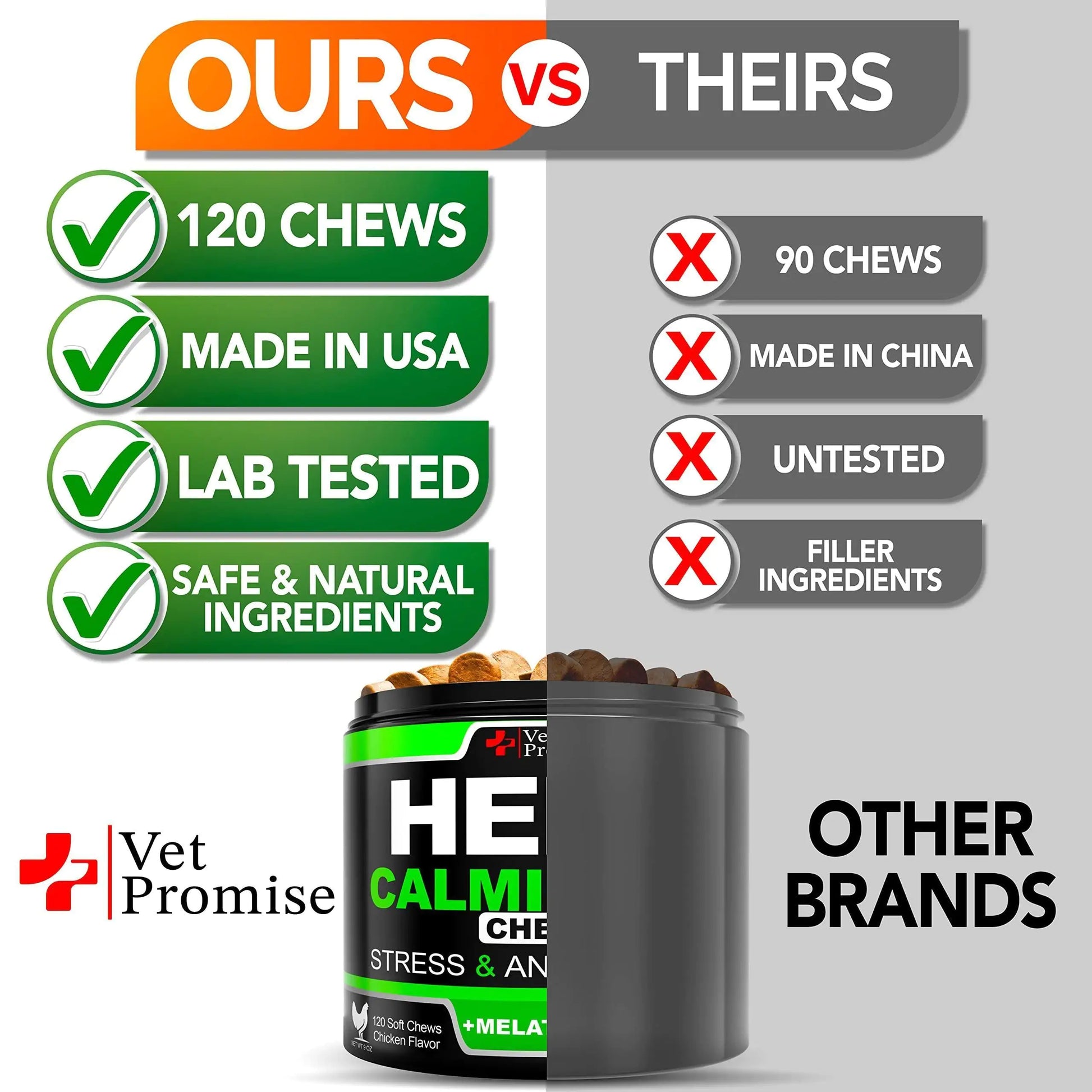 Hemp Calming Chews for Dogs Anxiety and Stress Dog Natural Calming 120 Treats by Anti Spier