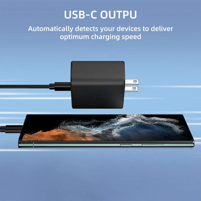 45W USB-C Super Fast Wall Charger + 6FT Cable For Samsung Galaxy S20 S21 S22 S23 by Anti Spier