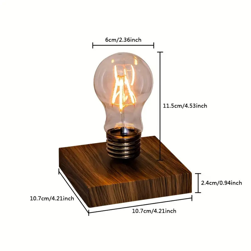 Levitating Light Bulb, Magnetic Floating Levitation Lamp, Decoration For Room And Office, Unique Tech Gift by Anti Spier