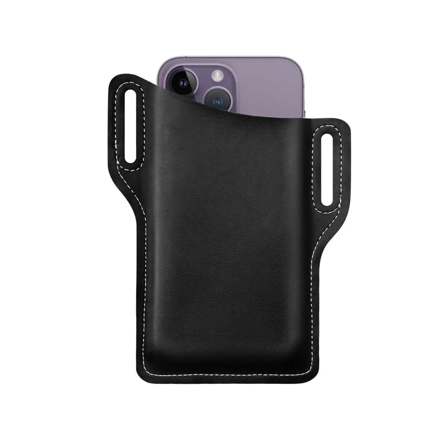 Men Cell Phone Belt Pack Bag Loop Waist Holster Pouch Case Leather Wallet Cover by Anti Spier