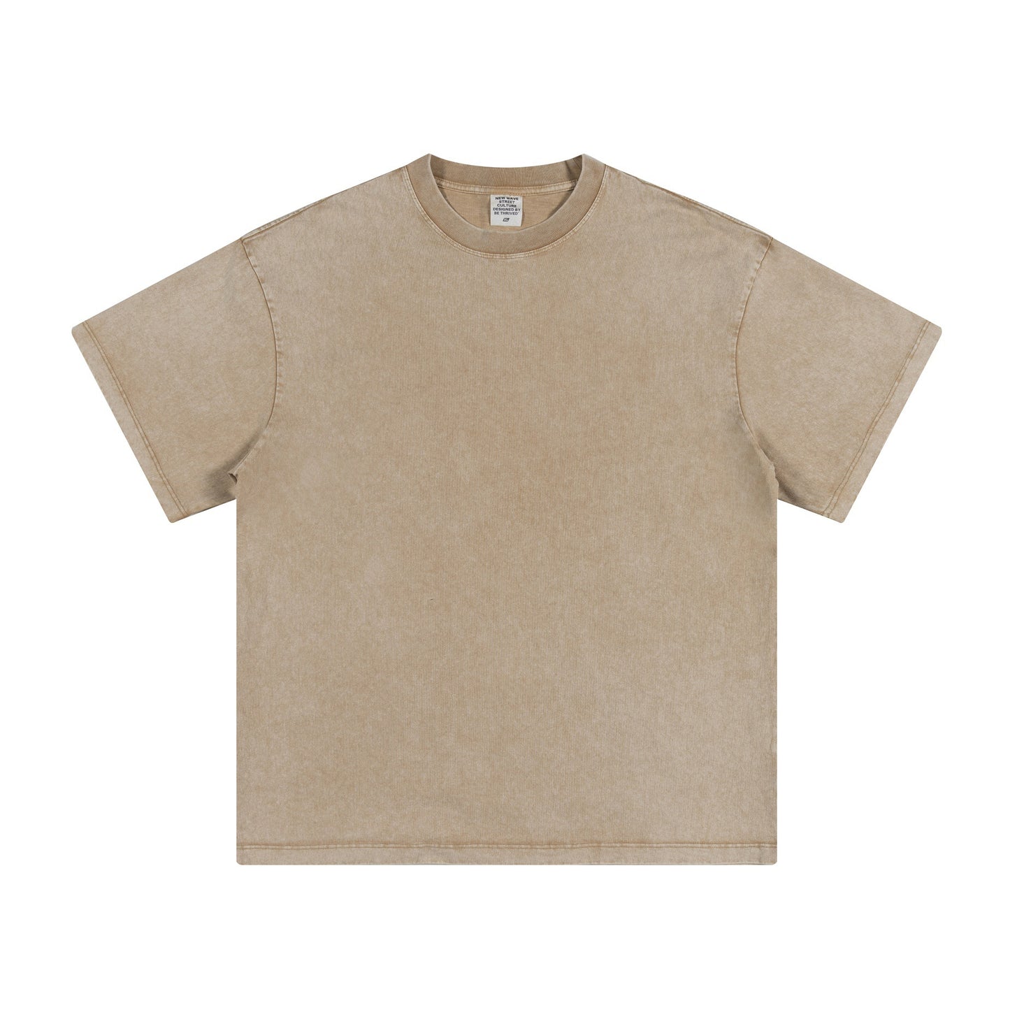 Men's summer American youth fashion brand heavy all neckline cotton short sleeve loose trend T-shirt men by Hypersku