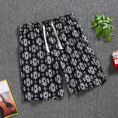 Quarter pants Men's summer beach pants Men's casual running shorts Men's 5 straight leg pants trend by Hypersku