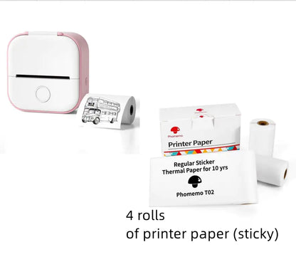 Portable Mini Thermal Label Printer Home Photo Printer Student Wrong Question Printer Bluetooth Mini Label Printer Price Tag by Anti Spier
