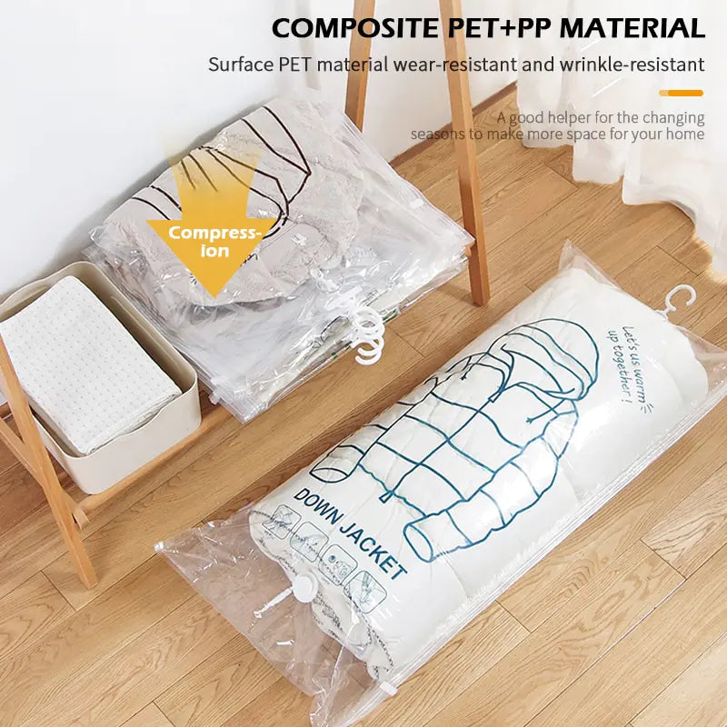 Closet Hanging Organizer Vacuum Bag by Anti Spier