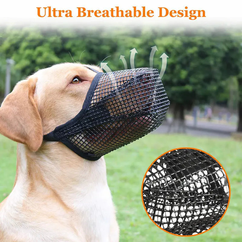 Pet Dog Mouth Cover Mask by Anti Spier