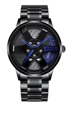 New Fashion Casual Car Wheel Hub Caliper Design Watches Men by Anti Spier