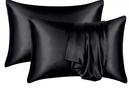 Silk-like Solid Color Pillowcase by Anti Spier