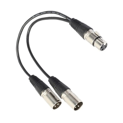 3Pin XLR Female Jack To Dual 2 Male Plug Y Splitter Cable Adapter Microphone USA by Anti Spier