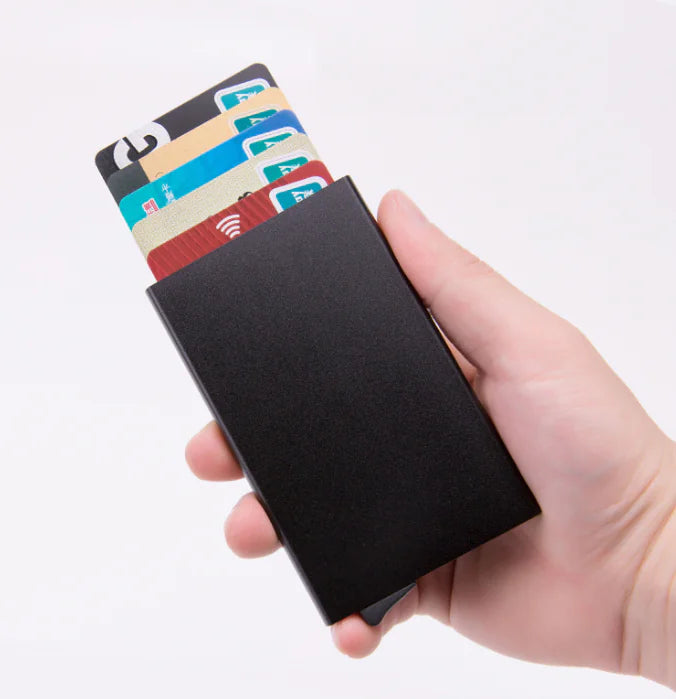 Mens RFID Blocking Slim Money Clip Carbon Fiber Wallet ID Credit Card Holder New by Anti Spier