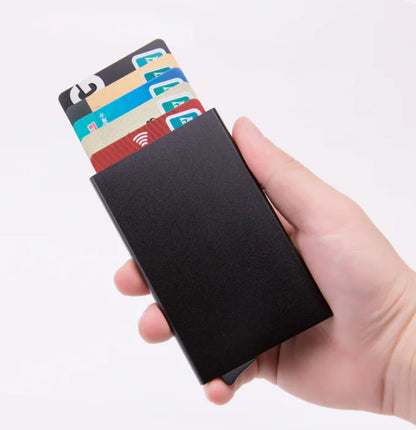 Mens RFID Blocking Slim Money Clip Carbon Fiber Wallet ID Credit Card Holder New by Anti Spier