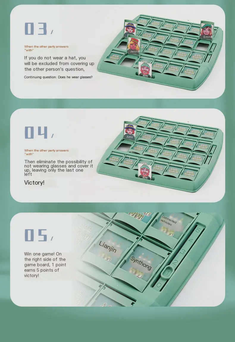 Guess Who? Logic Card Game by Anti Spier