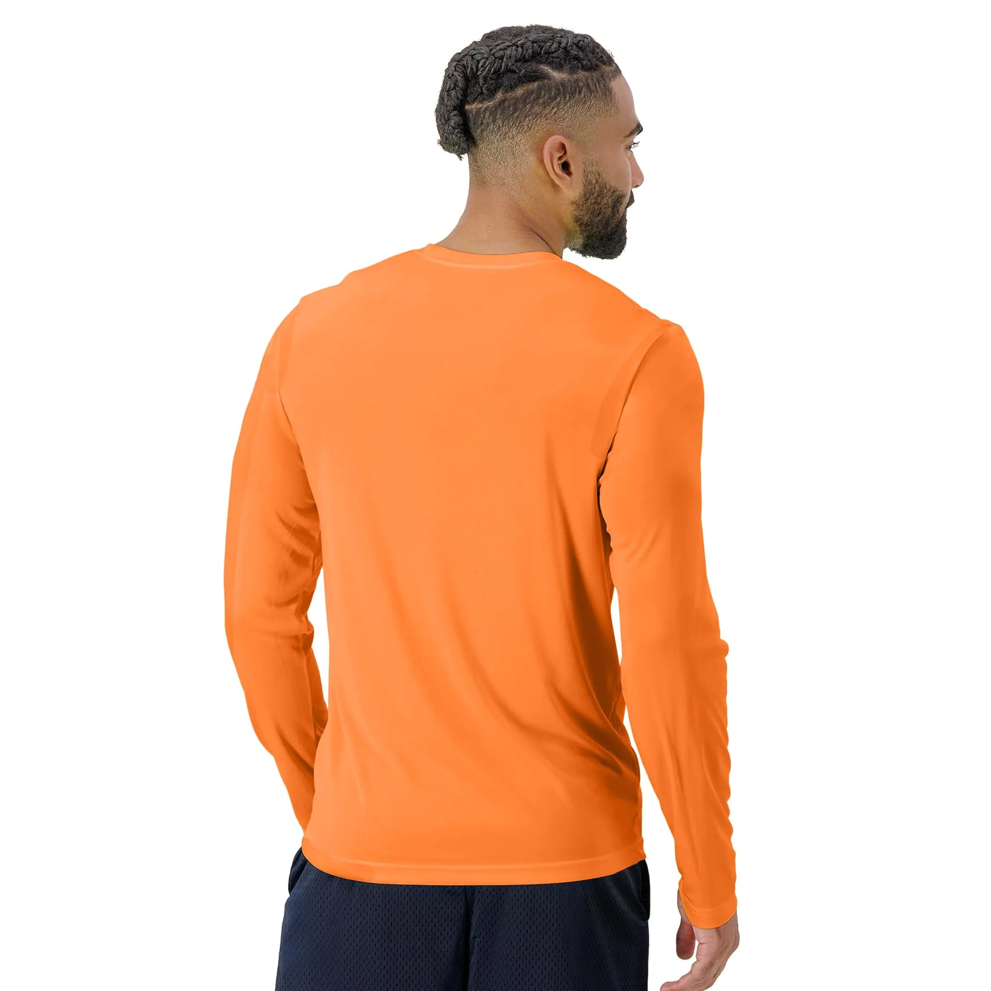 Hanes Sport Performance Long Sleeve T-Shirt, Performance Athletic Shirt, 2-Pack Large Safety Orange by Anti Spier