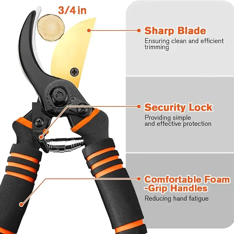 Branch Scissors for trimming and cutting plants with an ergonomic handle and sharp blades by Anti Spier