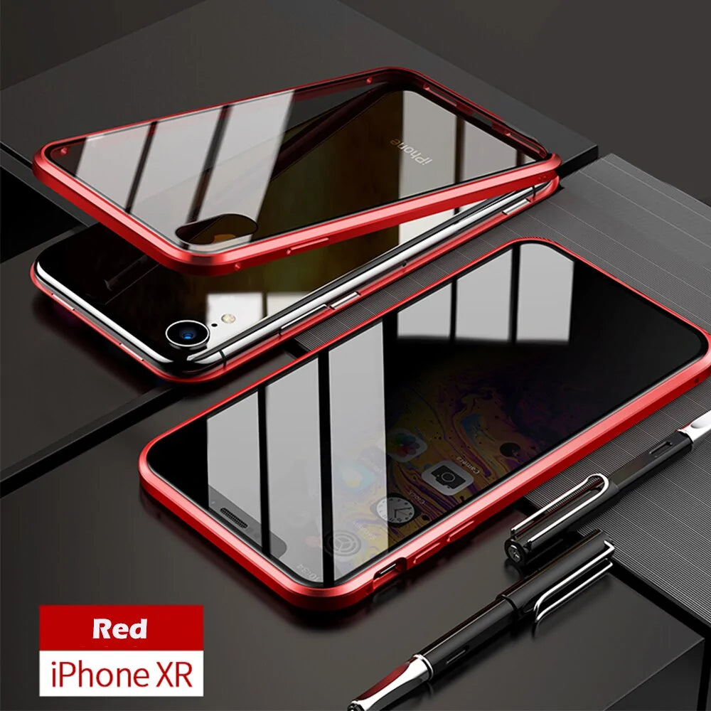 Anti-Peep Magnetic Metal Phone Case For iPhone by Anti Spier