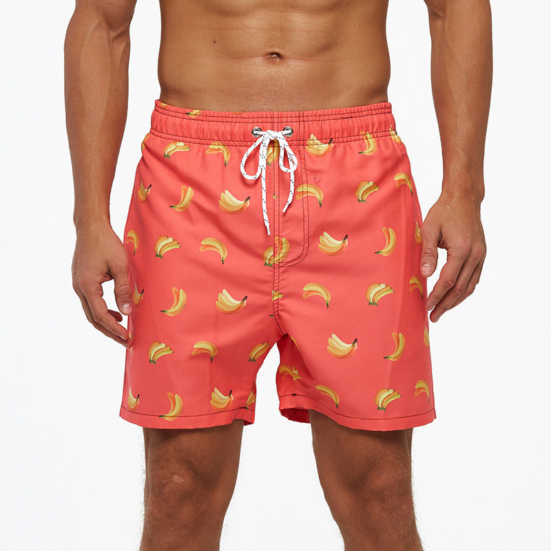 Beach pants men's large size quick dry loose thin men's shorts sports casual flower pants by Hypersku