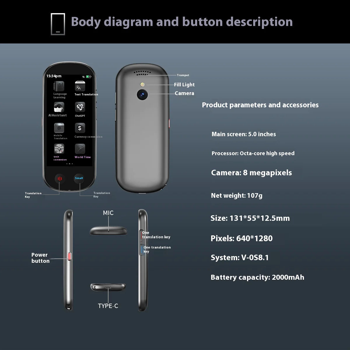 Multi-Language Translator Device by Anti Spier