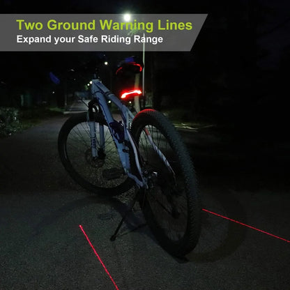 Smart Auto Brake Sensing Light Bicycle Wireless Turn Light by Anti Spier