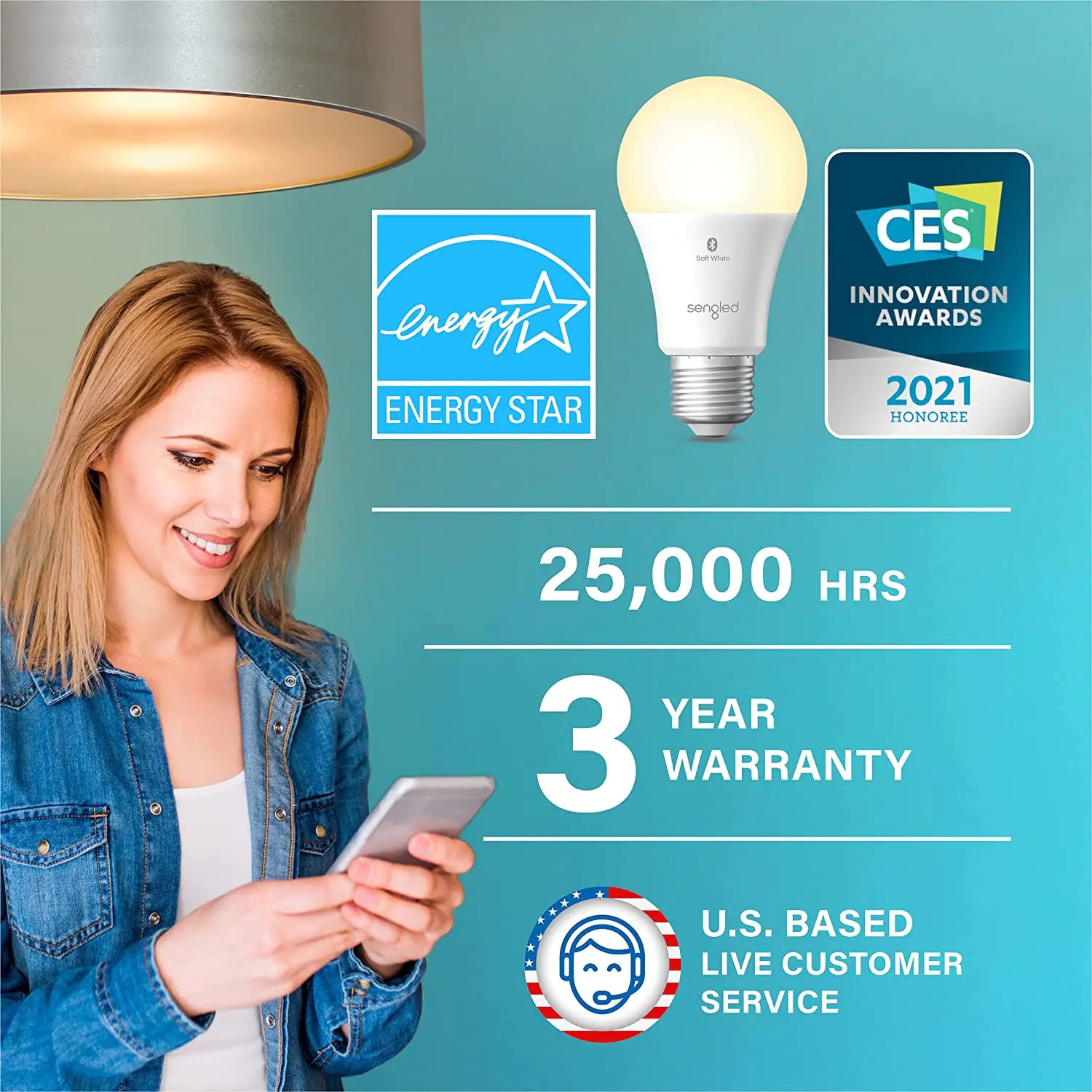 LED Smart Light Bulb, Alexa Compatible by Anti Spier