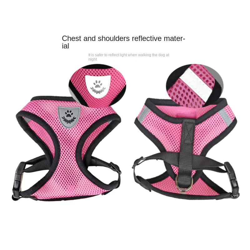 Cat Dog Pet Harness Adjustable Control Vest Dogs Reflective S M L XL Leash by Anti Spier