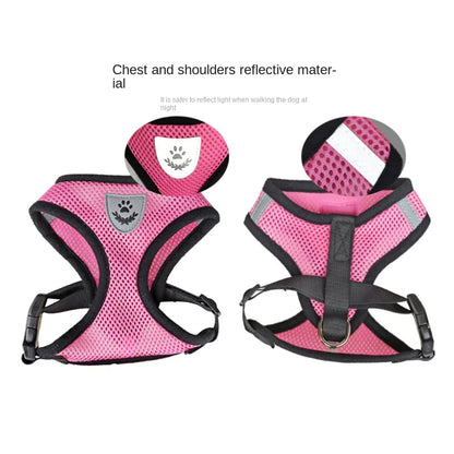 Cat Dog Pet Harness Adjustable Control Vest Dogs Reflective S M L XL Leash by Anti Spier