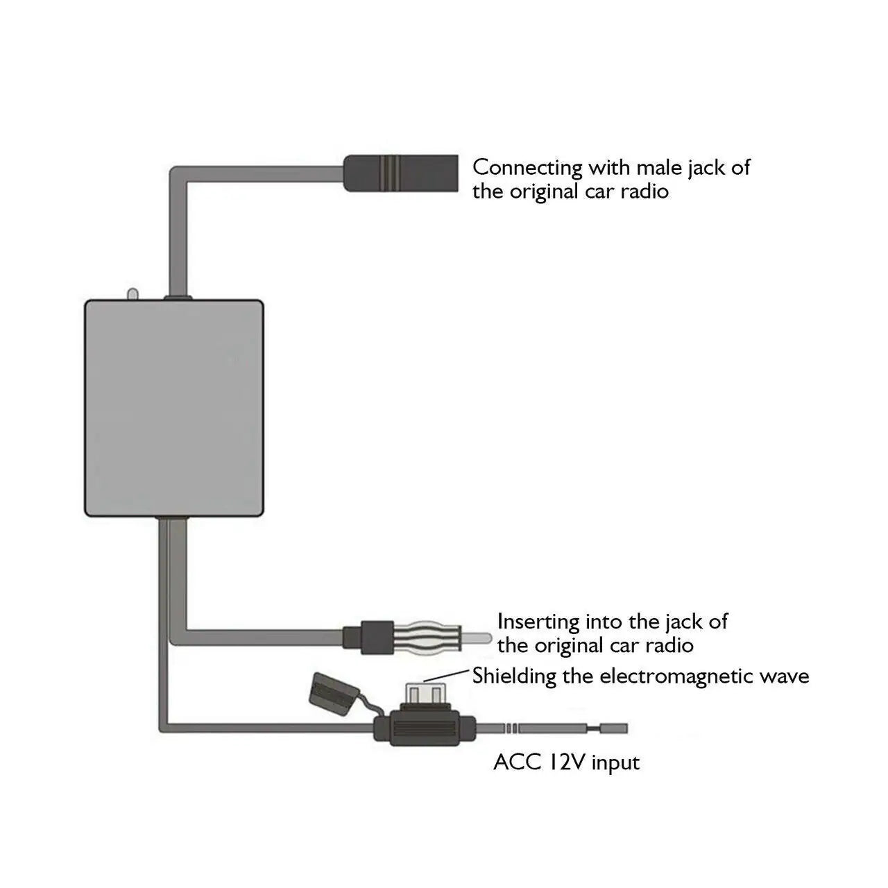 Car Auto Stereo FM & AM Radio Signal Antenna Aerial Signal Amp Amplifier Booster by Anti Spier