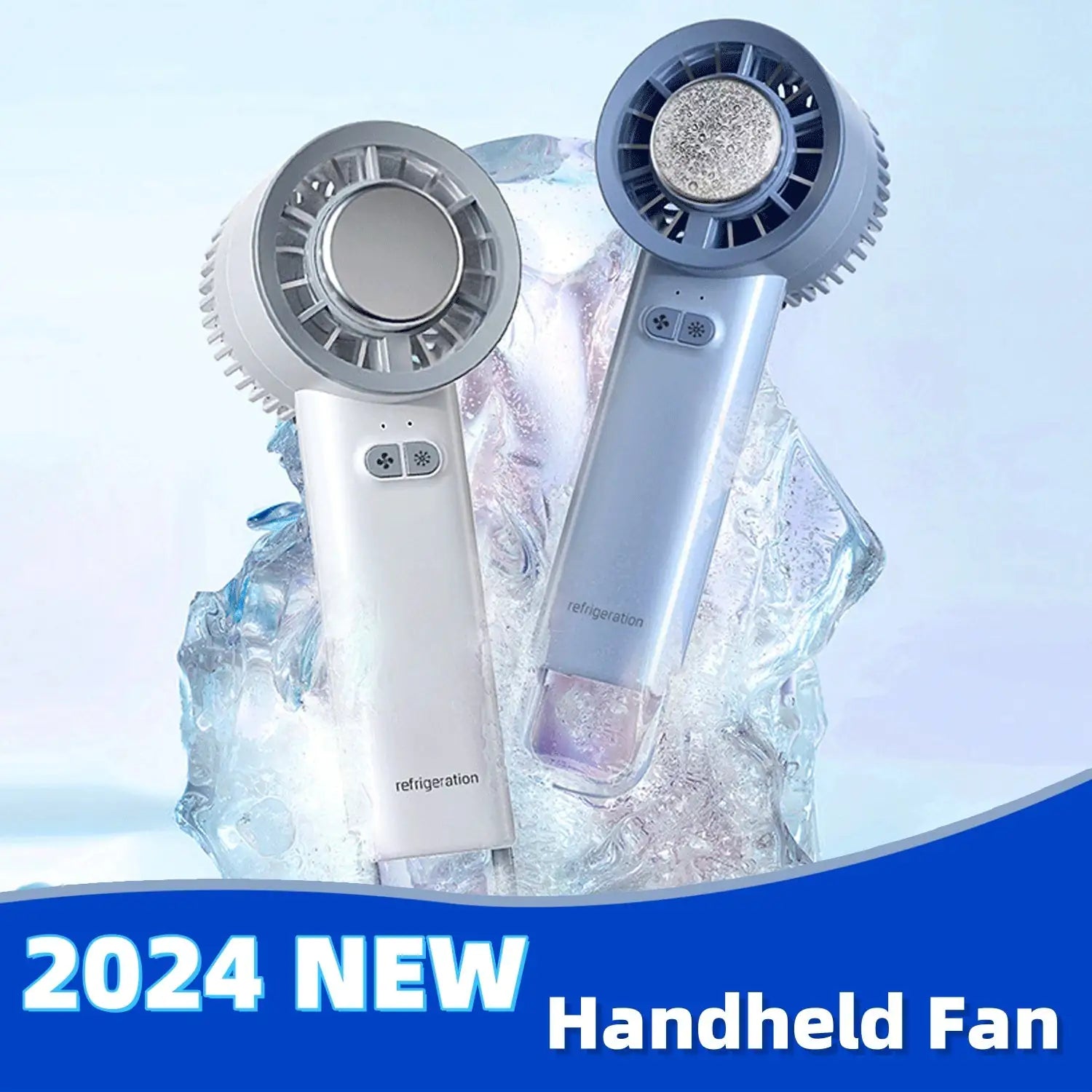 2024 Summer Gadget Handheld Turbo Jet Fan Mini Portable Ice Cold Fan Generation Brushless Motor Wind High Speed Duct Fans Violent Blower by Anti Spier