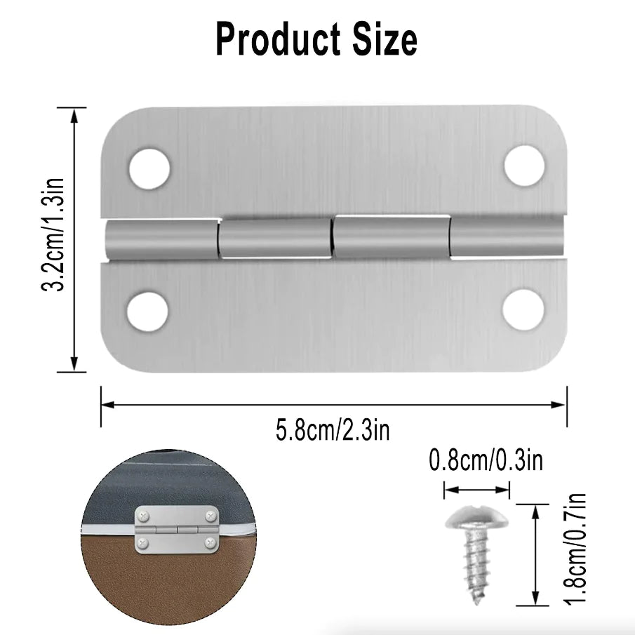 3PCS Stainless Steel Cooler Hinges & Screws Replacements For Igloo Cooler Parts by Anti Spier