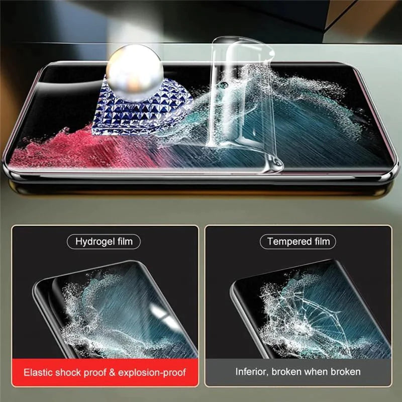 Tempered Glass Screen Protector Lens Hydrogel For Samsung S23 S22 Ultra Plus USA by Anti Spier