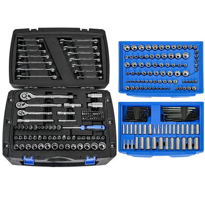Black Hand Tool Box With Toolset 266Pcs by Anti Spier